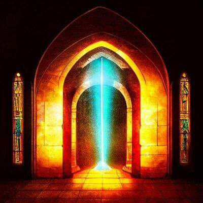 Let&#39;s open a portal to a haunted church.