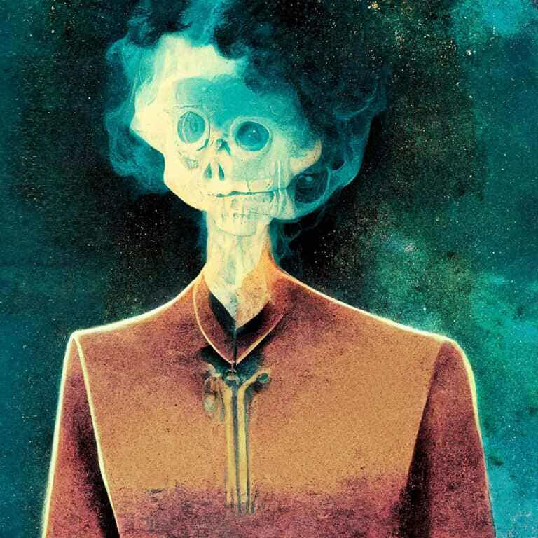 Our bodies dissolve into particles, ready to slip between worlds.