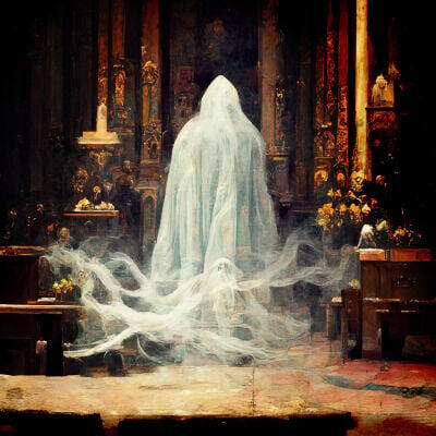 They created something out of their control and their spirit is trapped forever in the material world.