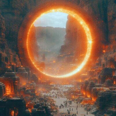 Let's open a portal to an Interdimensional Bazaar to get some repairs for the spaceship!!