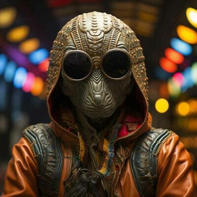 Orion-9, the station commander. He oversees the operations of the Interdimensional Spacestation.